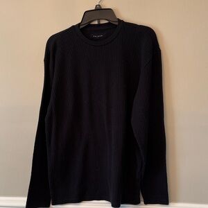 PacSun Men's Black Crewneck Thermal Tshirt
